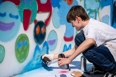 Graffiti workshop: Ondřej Vyhnánek pro Dětskou galerii Lapidárium